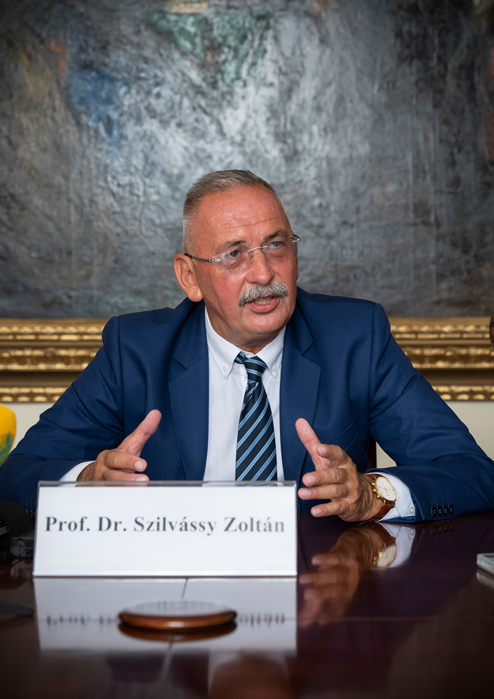 Prof. Dr. Zoltán Szilvássy, the Rector of the University of Debrecen