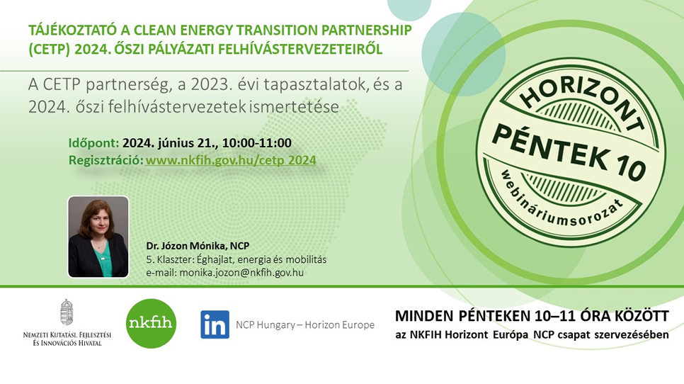HorizontPéntek10 - A Clean Energy Transition Partnerség (CETP) (2024. június 21.)