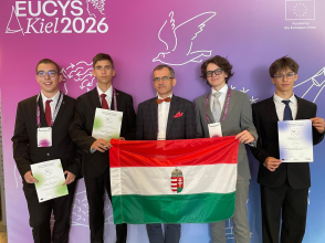 Az Európai Űrügynökség különdíjával és egy egészségügyi innovációs különdíjjal tértek haza a magyar fiatalok a németországi innovációs EB-ről / Fotó: Magyar Innovációs Szövetség Az Európai Űrügynökség különdíjával és egy egészségügyi innovációs különdíjjal tértek haza a magyar fiatalok a németországi innovációs EB-ről / Fotó: Magyar Innovációs Szövetség